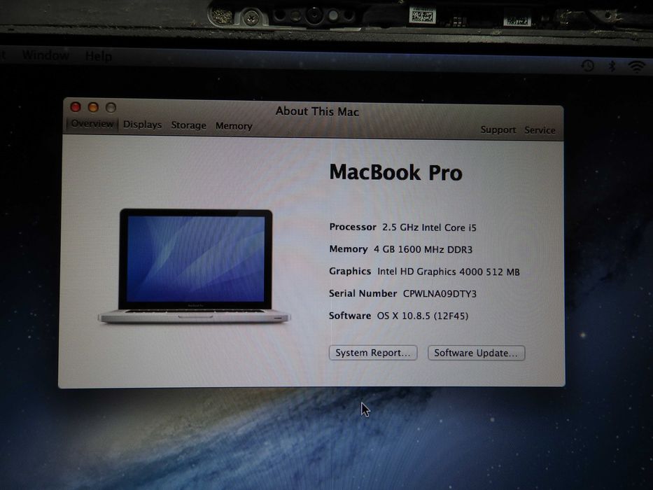 MacBook Pro 2012 I5 4GB RAM cu urme de uzura - Vand si pentru piese