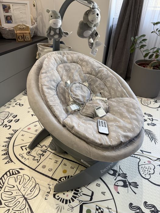 Електрическа бебешка люлка Lorelli Toscana Grey