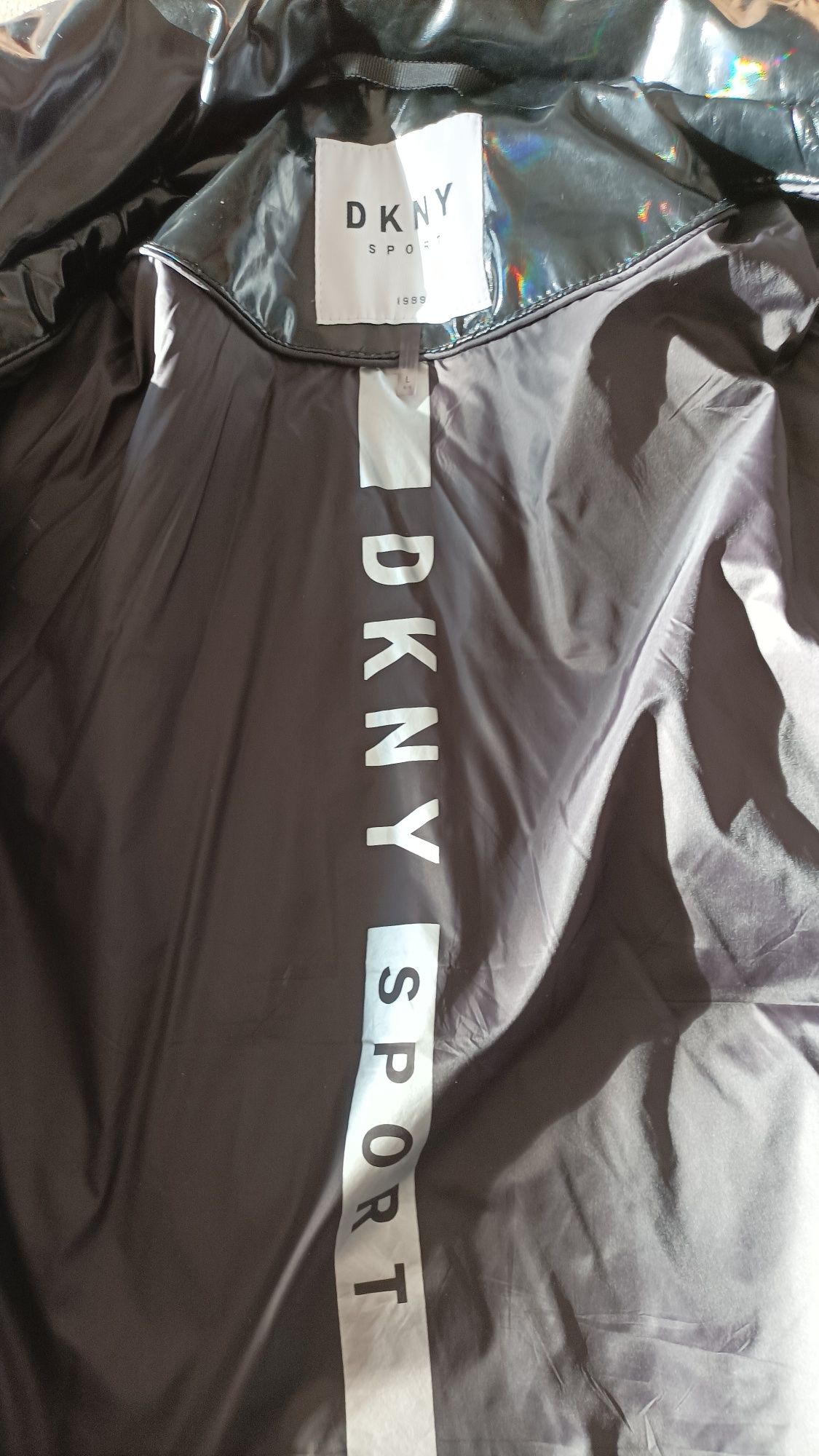 DKNY черно пухено яке