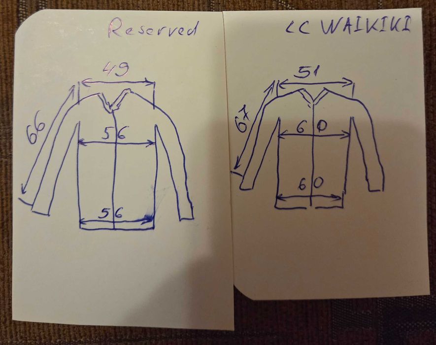 карирани ризи, 2 бр.