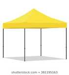 Cort pavilion pliabil 3×3 galben PREMIUM !!!