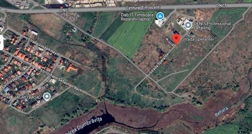 Vând teren pentru locuinta in zona rezidențială Dumbravita, Timis