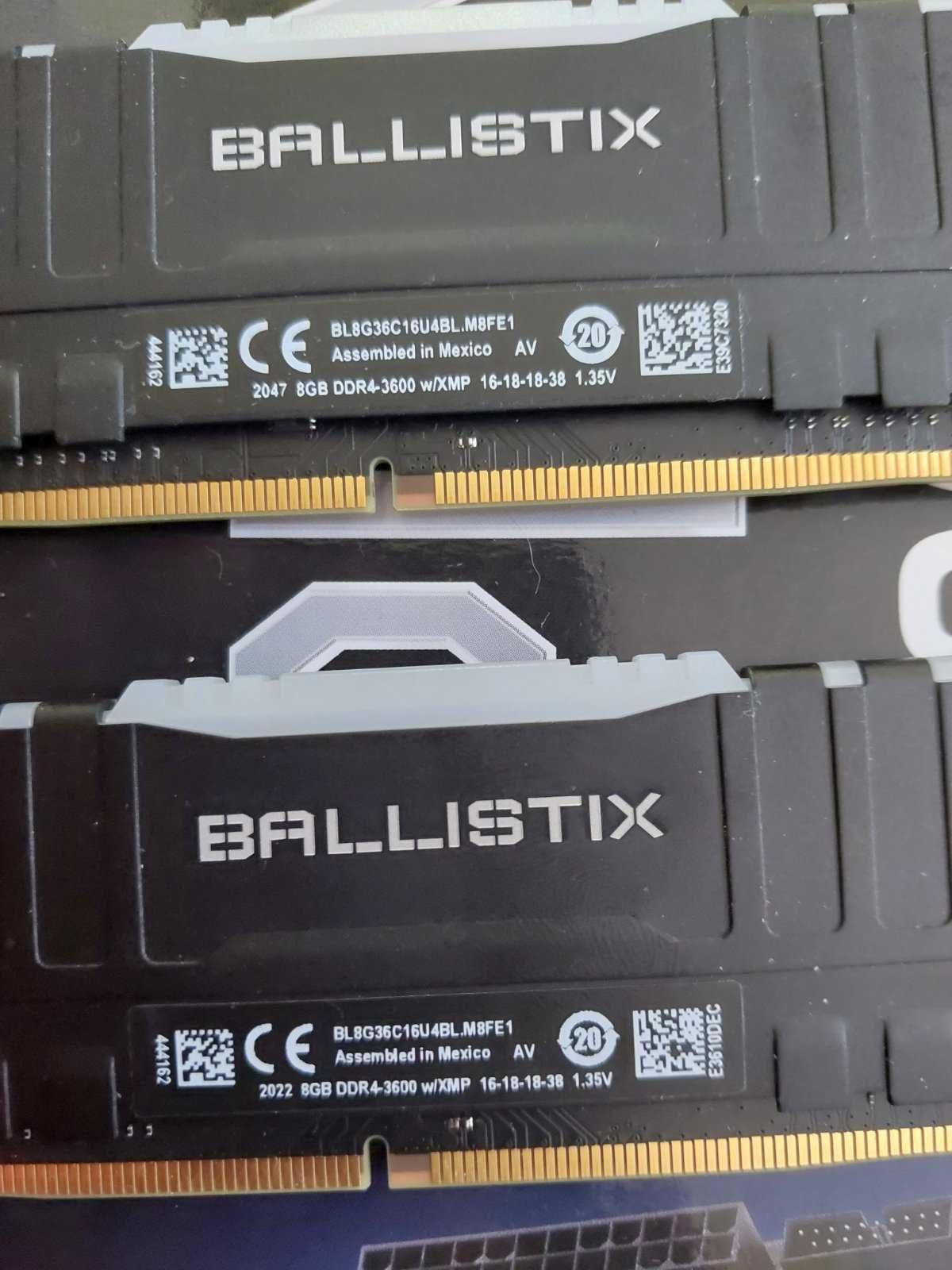 32GB DDR4 3600Mhz, CL16, RGB - G.Skill, Corsair, Crucial, Kingston