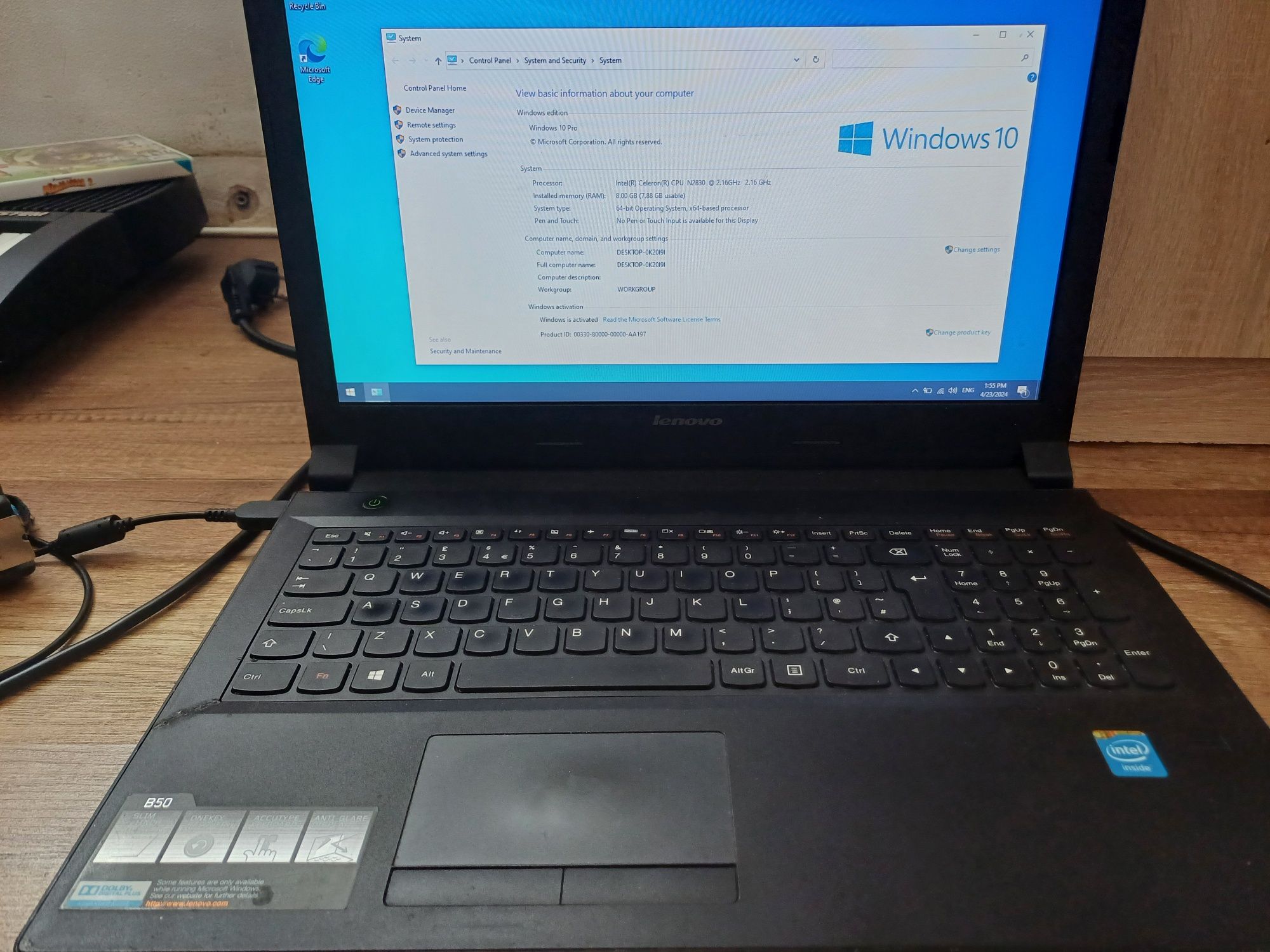 Laptop Lenovo b50