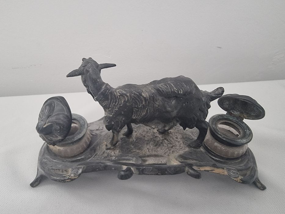 Călimară dublă în stil Art Nouveau francez