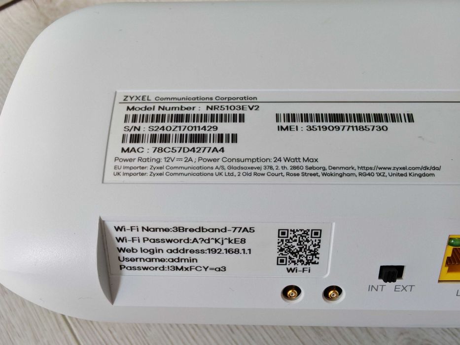 Router wireless ZYXEL NR5103EV2
