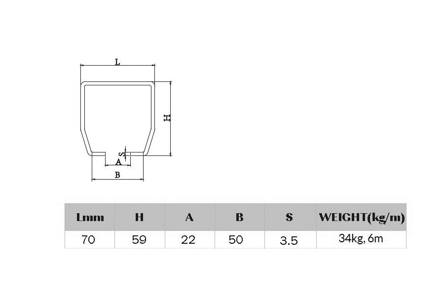 Kit autoportant galvanizat 60x70, model CARUCIOARE REGLABILE