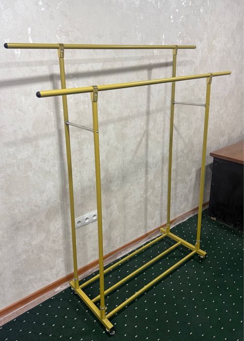 Вешалка напольная двойная металлическая 150×170 см