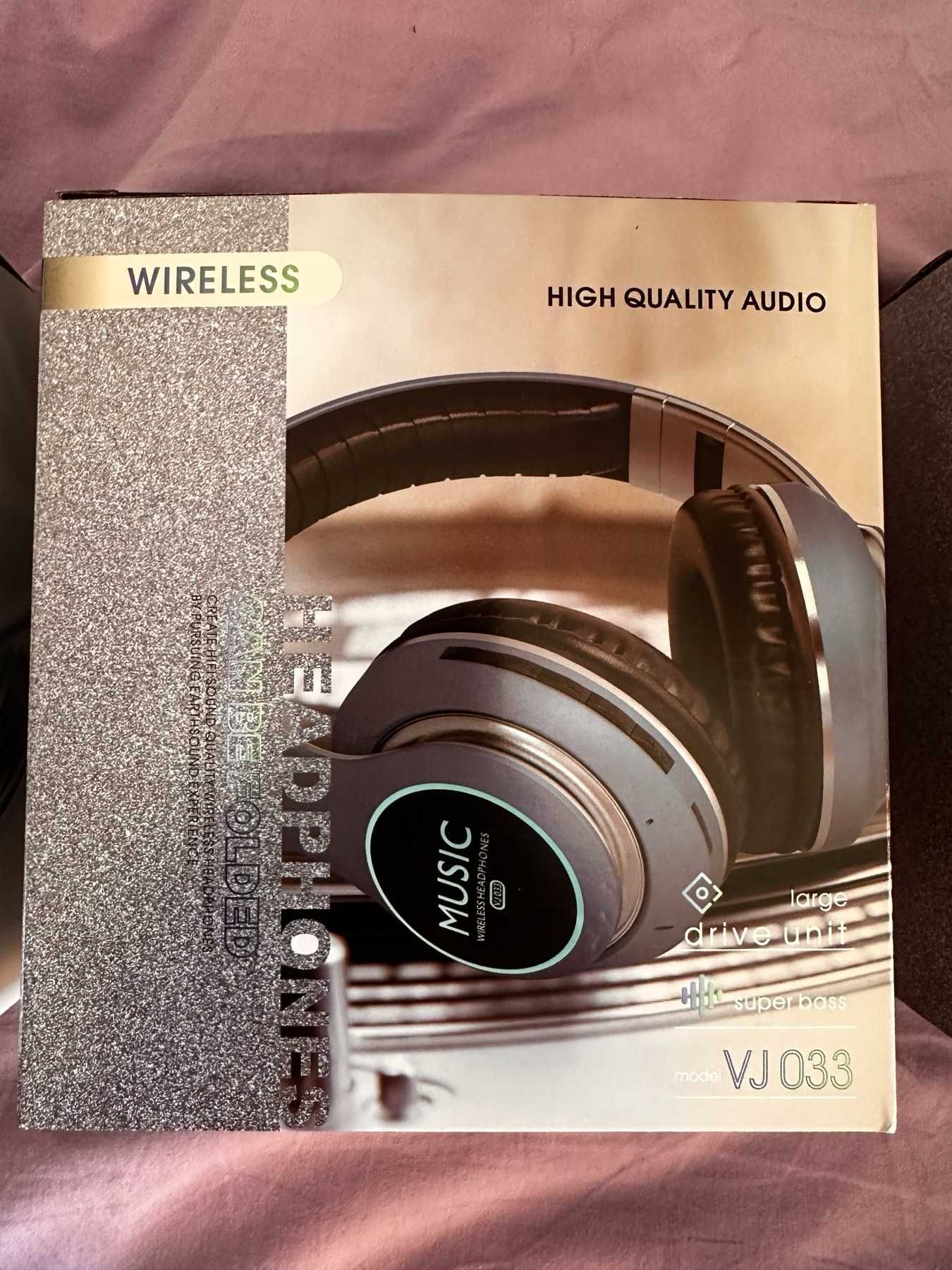 Мултифункционални слушалки VJ033, Bluetooth, FM,MP3,микрофон,mSD