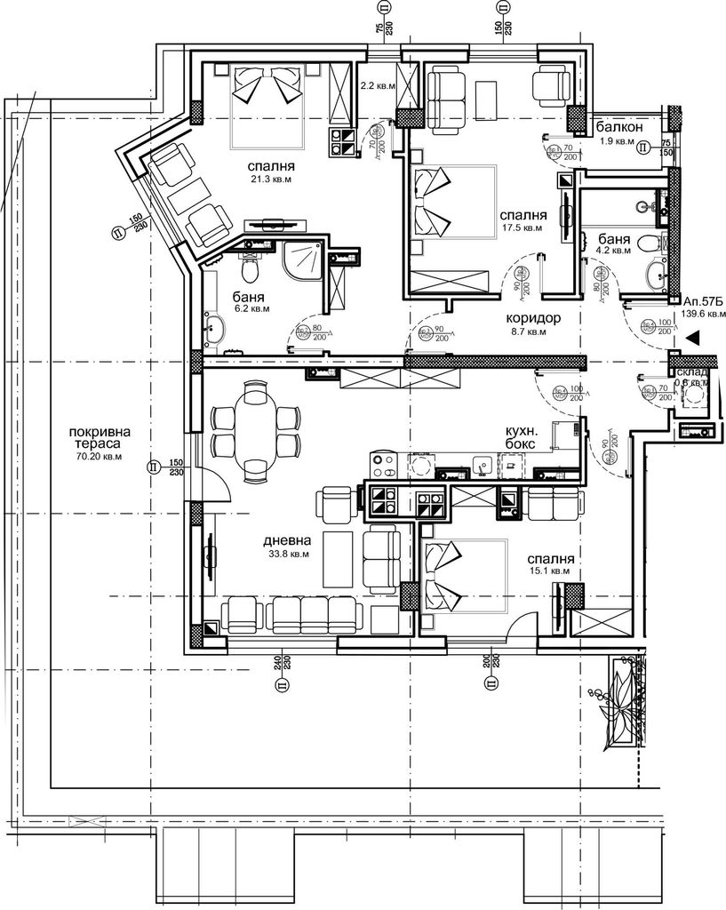 Продава се Четиристаен апартамент в София, Красна поляна 2 - 226 кв.м за 1171 €/кв.м - Снимка #1