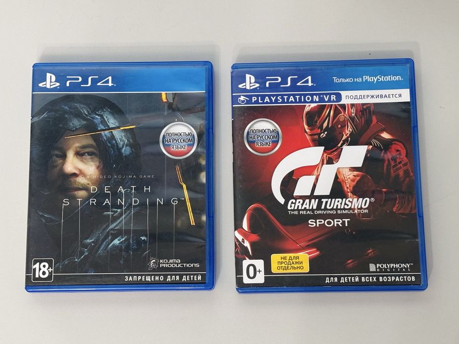 Диск ps4, ps5 Death Stranding, Gran Turismo Sport, Дест стрендинг