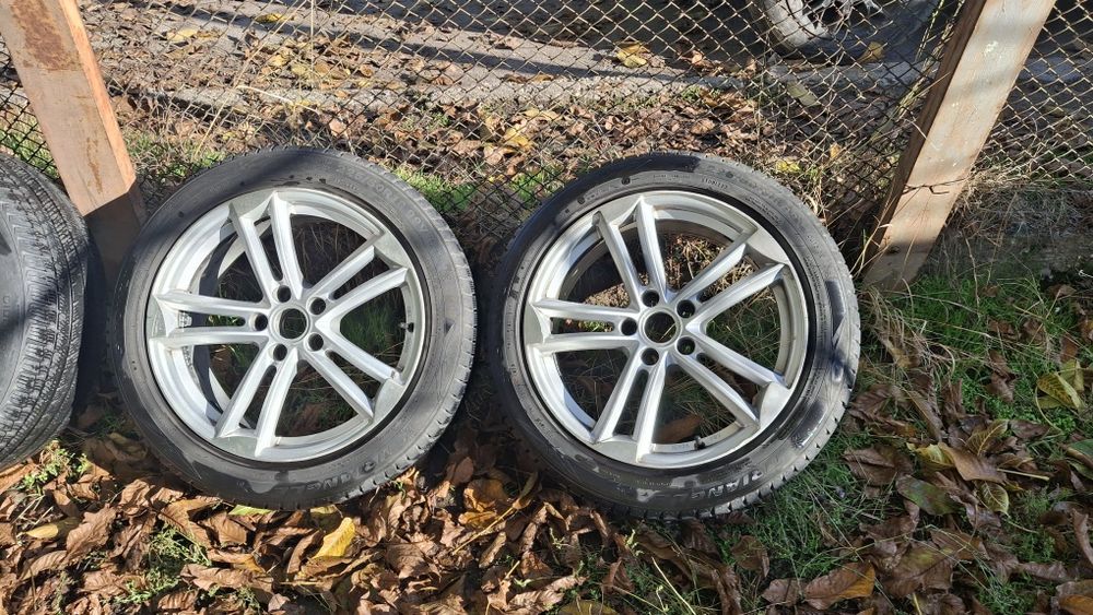 Продавам джанти 18ки 5х112 с добри зимни гуми