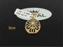 Bijuteria Royal CB : Pandant aur 14k 2,69gr 3cm