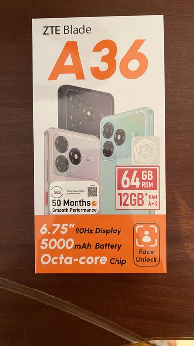Продем новый в упаковке телефон ZTE Blade A36