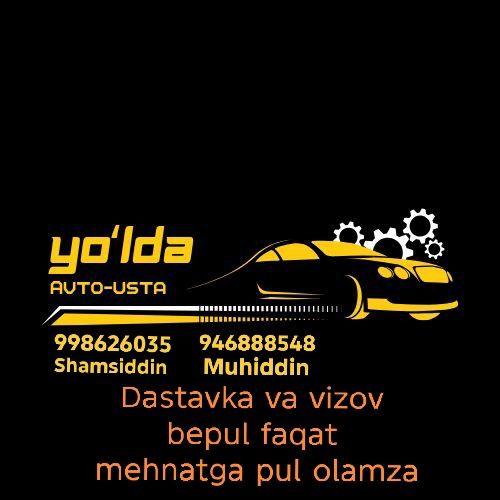 Yoʻlda usta vizov bilan boramza oʻrnatib beramza uyda koʻchada ishlimz