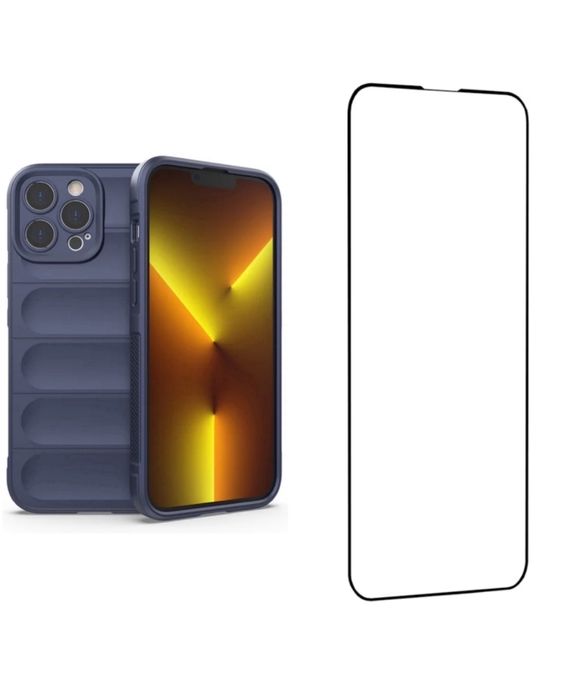 Husa Soft Anti Soc+Folie Sticla 11D 6D Privacy Iphone 16 PRO MAX PLUS