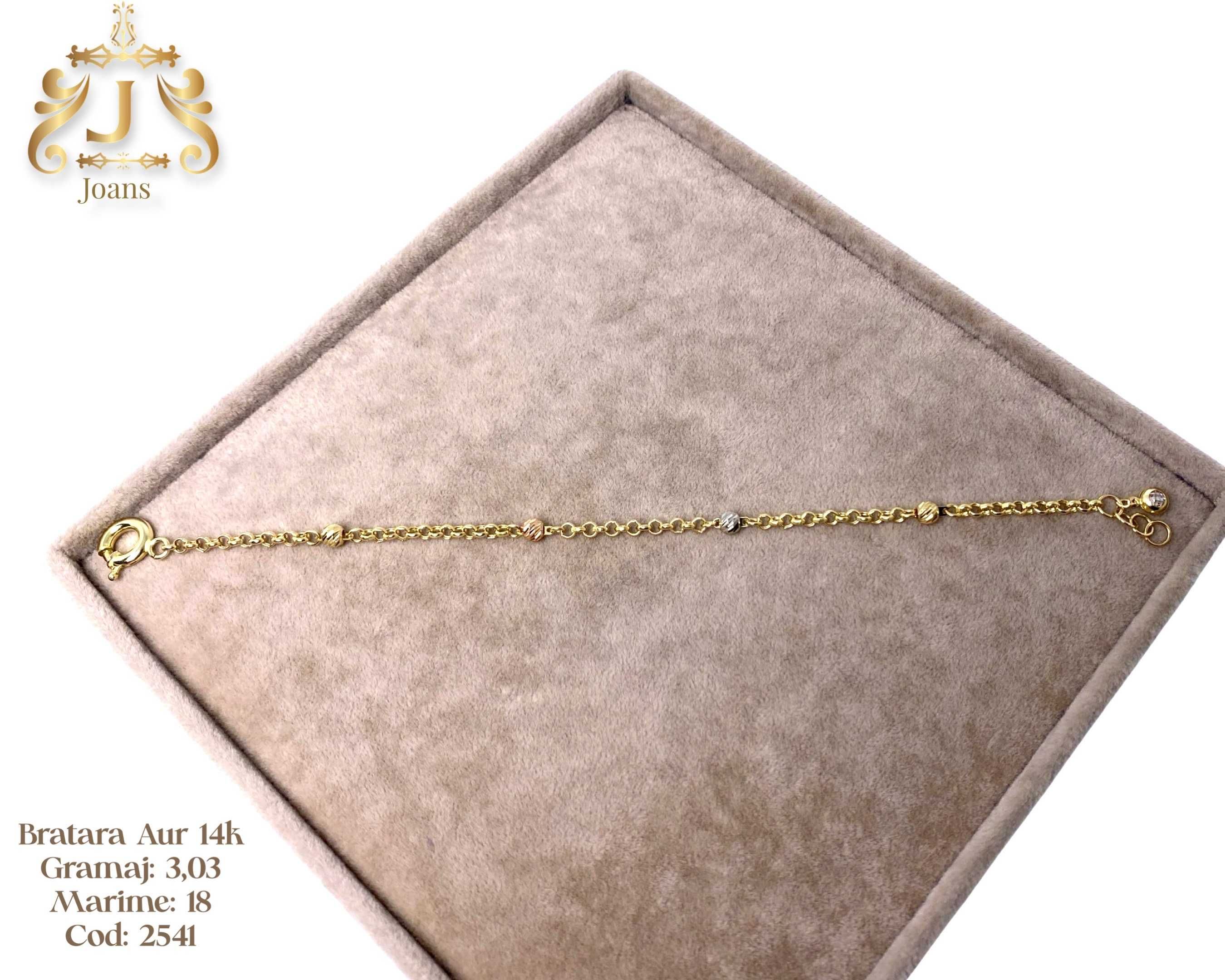 (2542) Bratara Aur 14k, 3,07 grame FB Bijoux Euro Gold