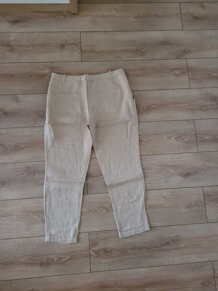 Pantaloni din in Zara 40