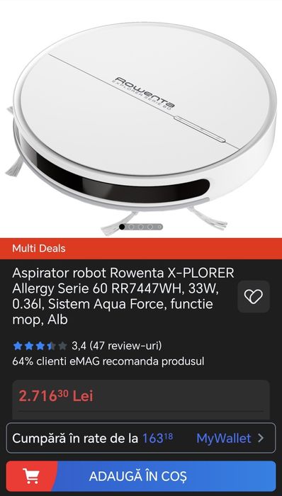 Aspirator robot Rowenta