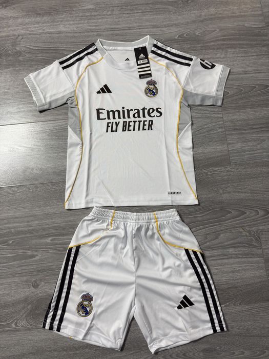 Echipament de fotbal copii , tricou + pantaloni , Real Madrid 25/26