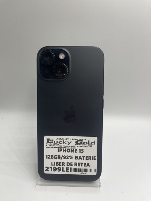 Iphone 15 128Gb/92% Baterie GARANTIE/FACTURA #48463