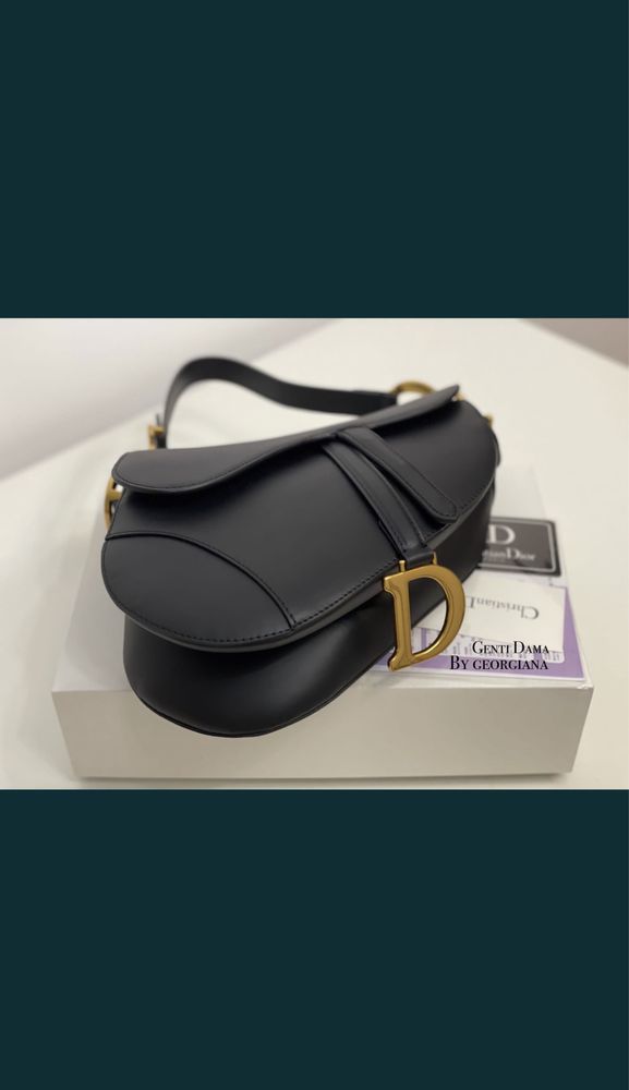 Geanta Cristian Dior Saddle Piele Naturala