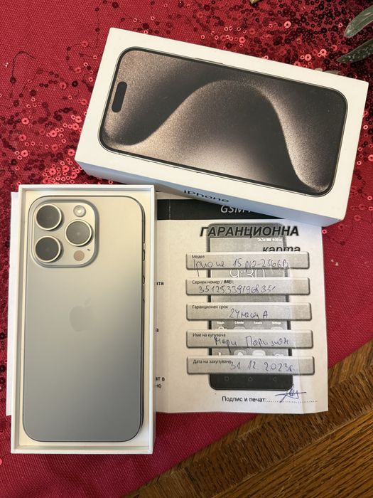 Iphone 15 pro 256GB Natural Titanium