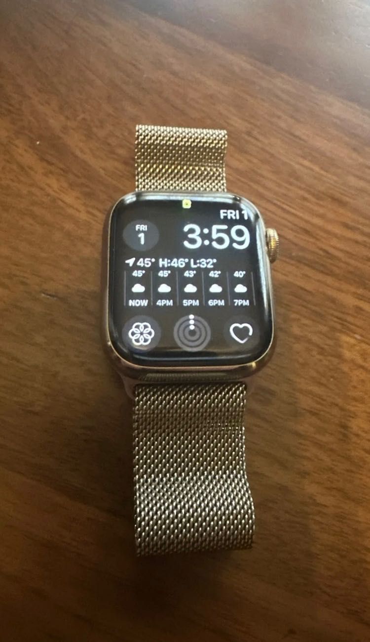 Apple Watch 7 Stainless Gold