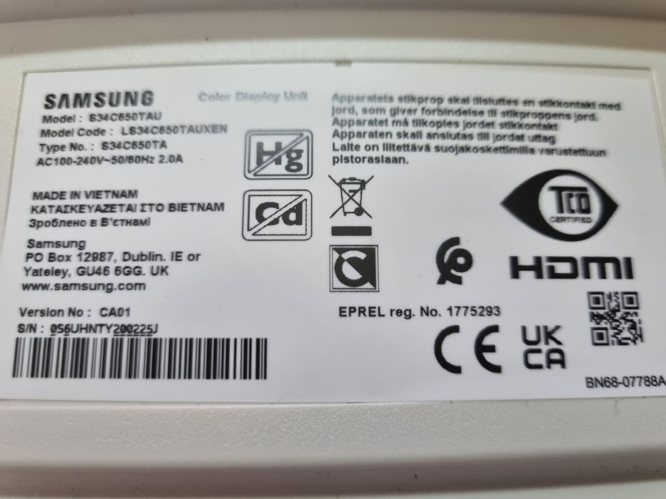 Геймърски монитор 34 инча Samsung ViewFinity S6