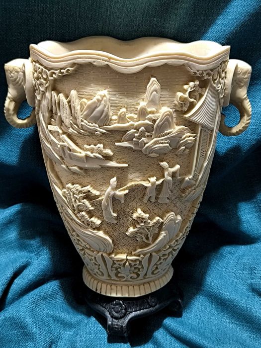 vaza deosebita Asia arta veche antichitati statuie decoratiuni