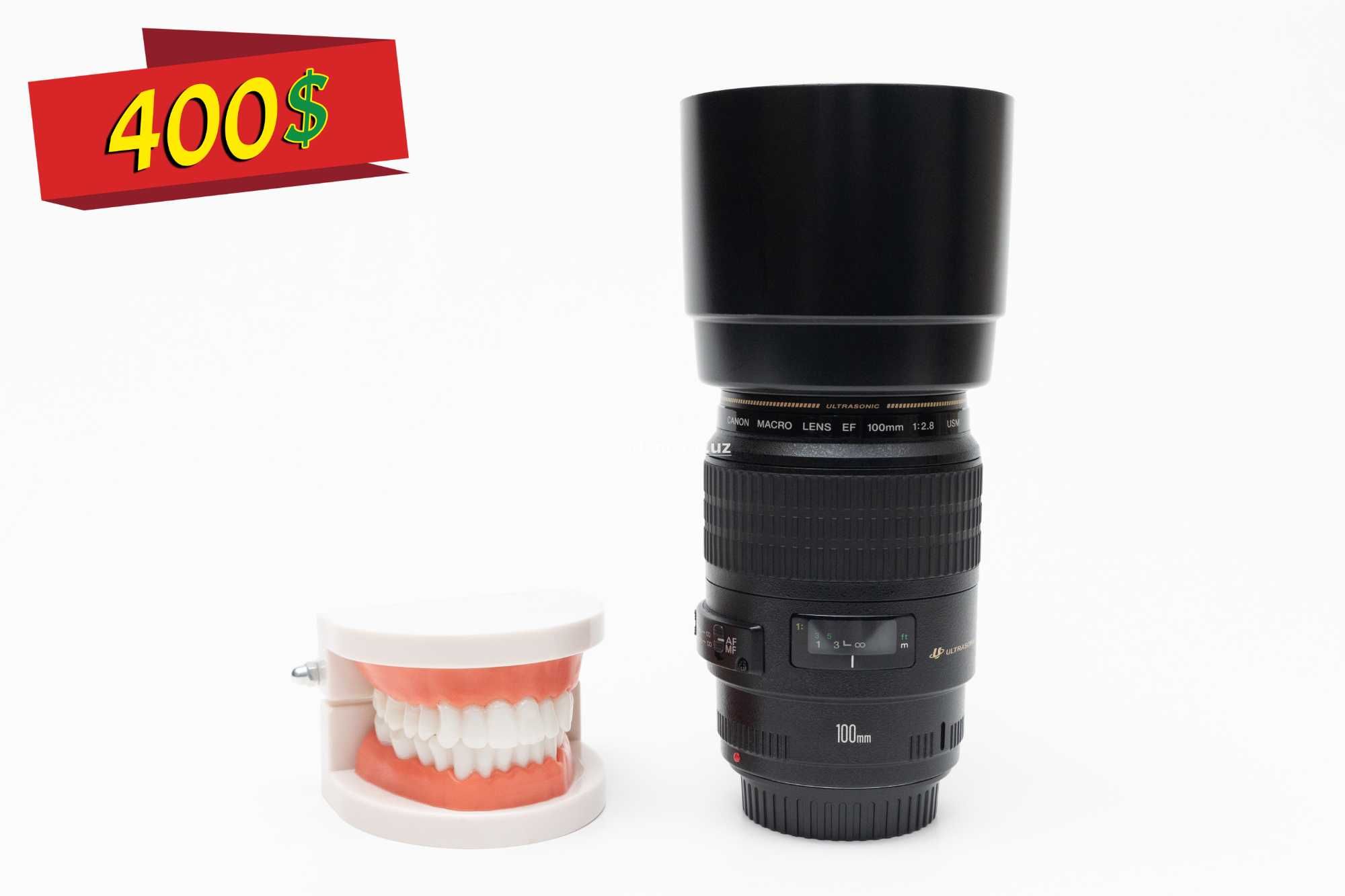 Canon EF 100mm Macro f2.8 USM. Stomatologlar uchun