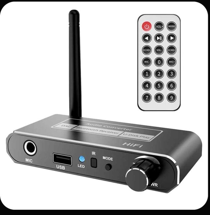 Беспроводной HIFI ЦАП-конвертер Bluetooth 5.2 аудиоприемник,