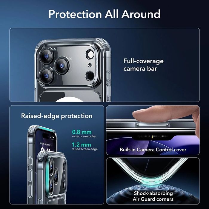 iPhone 17 Pro Max Air / ESR 360 Classic Hybrid HaloLock кейс протектор