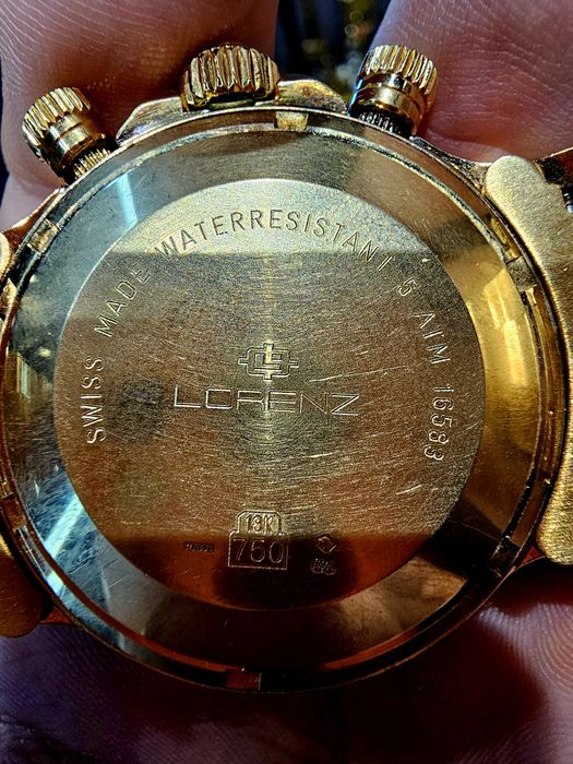 Ceas barbatesc din aur full de 18k, automat, produs in Elveția