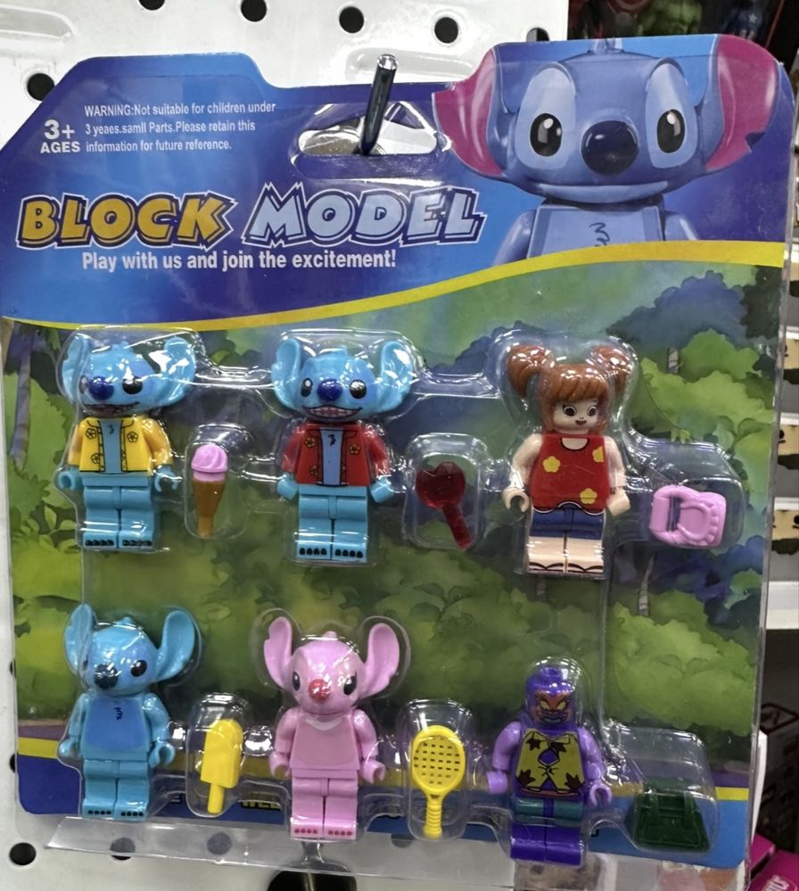 Комплект фигурки Лило и Стич, Lilo Stitch фигурки за конструктор