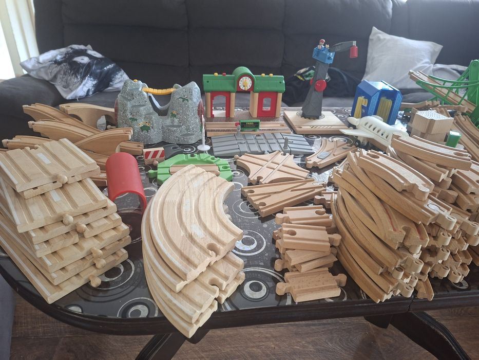 Дървено влакче детско