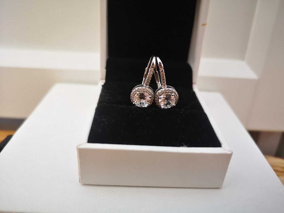 Сребърни висящи обеци 925