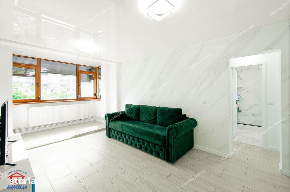 Apartament complet renovat, 2 camere, semidecomandat, etaj 2 Tiglina 1