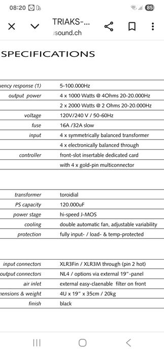 Amplificatoare Mosfet KsAudio CA4U 4canale/4x1000w cu modul controler