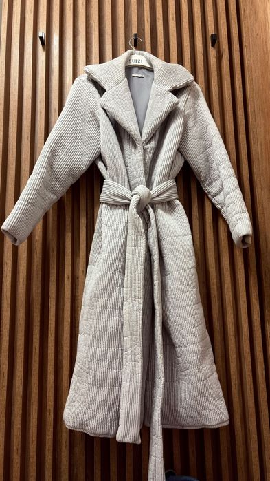 Palton călduros cu curea ZARA