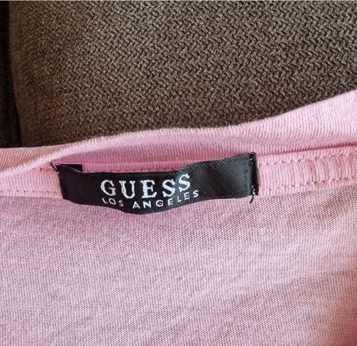 Бебешко розова тениска Guess
