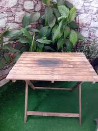 Дървена сгъваема маса