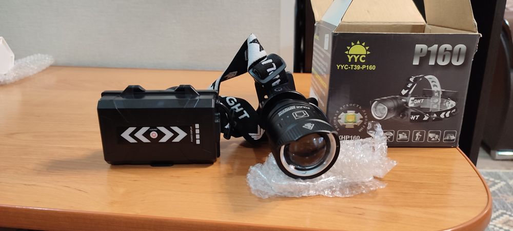 Фонарь налобный литиевый