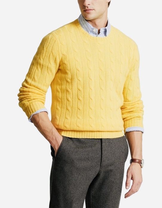 Ralph Lauren pulover galben casmir unisex