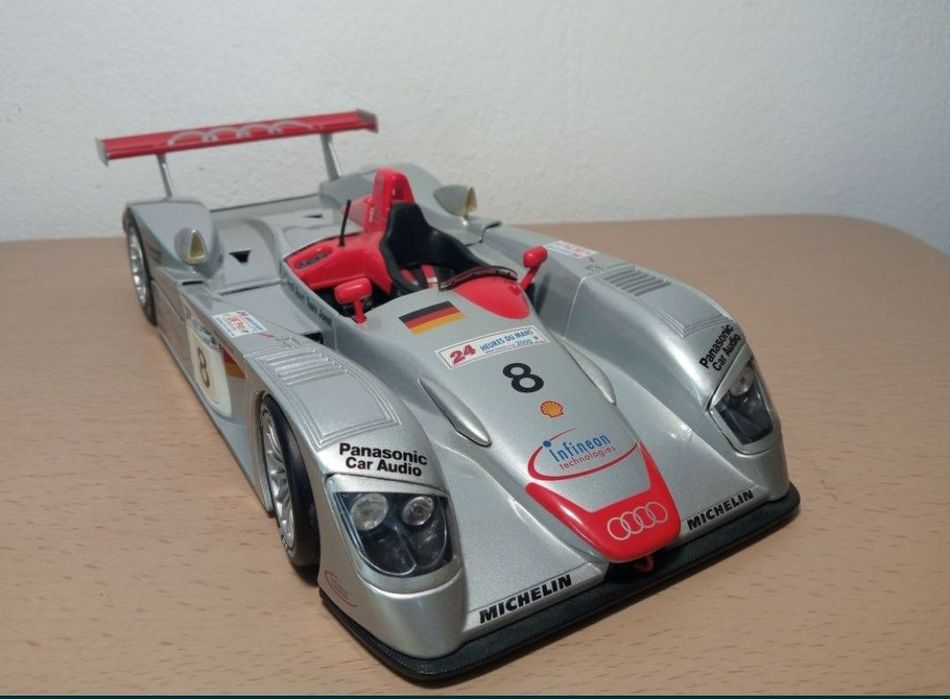 Audi R8 lemans maisto scara 1:18
