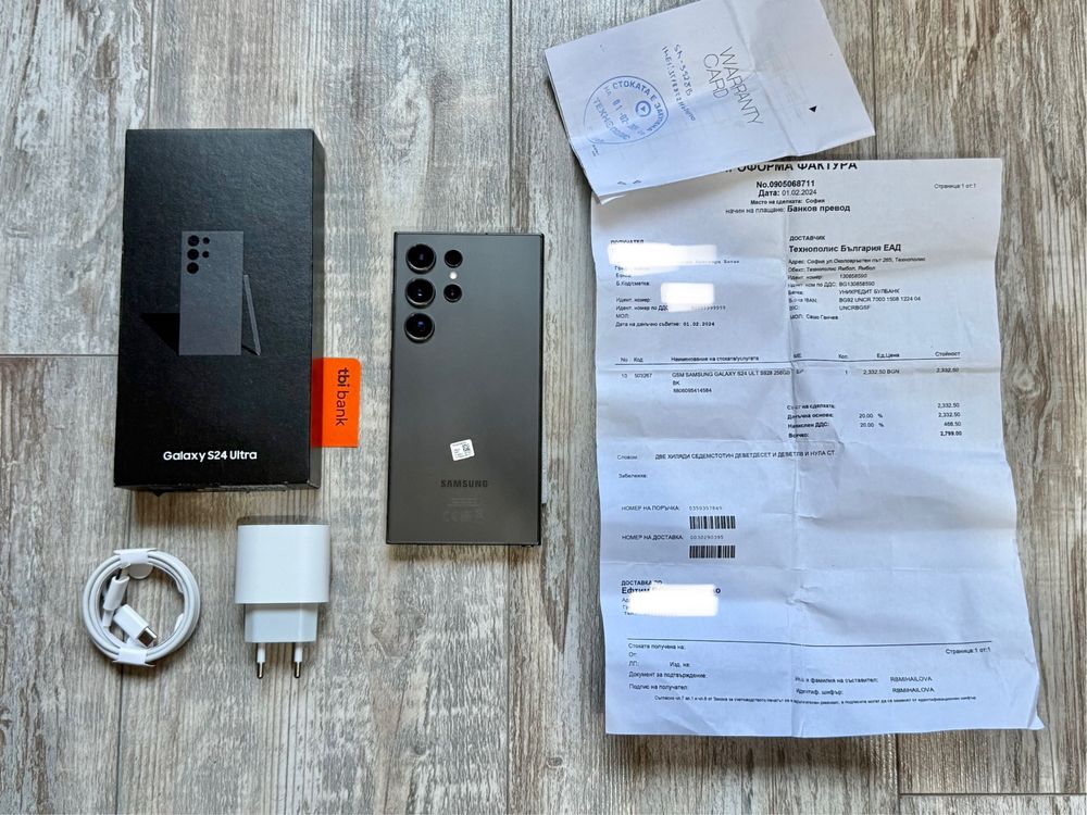 Samsung Galaxy S24 Ultra 256 GB 12 GB Ram  Отличен и Гаранционен