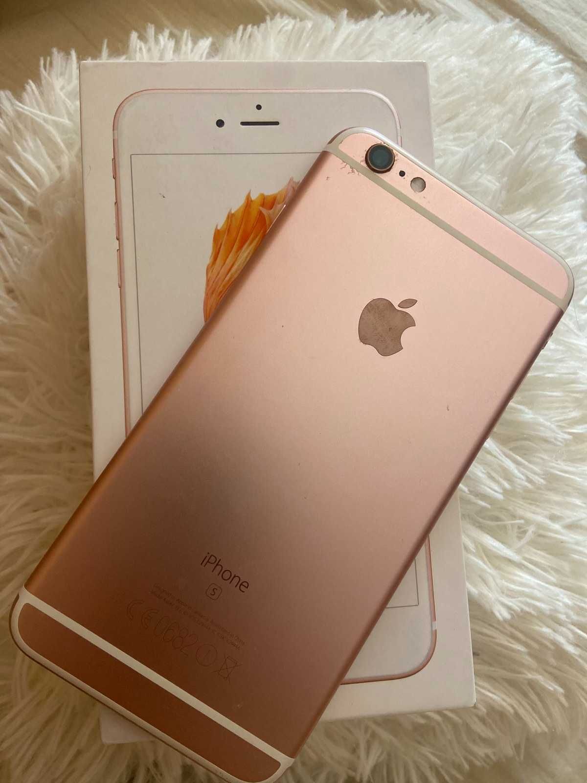 Iphone 6S plus 64GB rose gold + Оригинална кутия + Зарядно