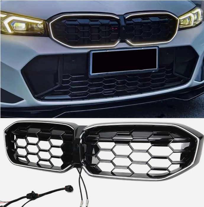 LED светещи двойни бъбреци BMW 3 G20 G21 грил решетки лед бмв г20 г21