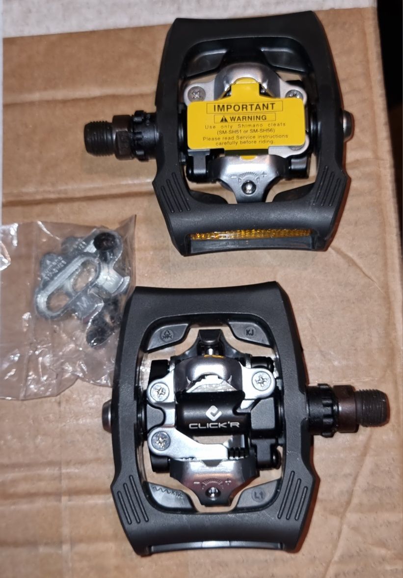 Pedale automate SHIMANO PD-T400 SPD cu placute SM-SH56