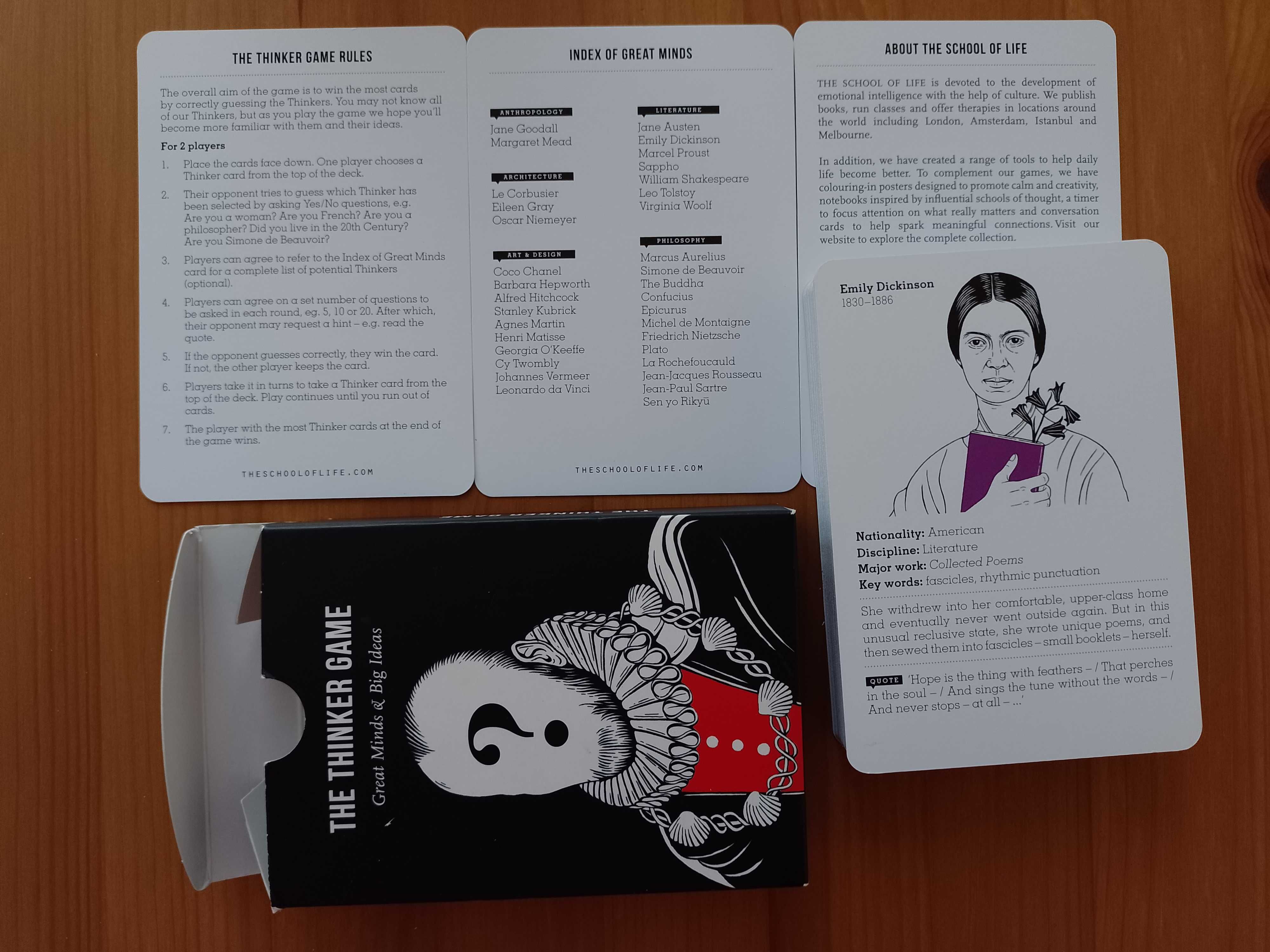 Карти The Thinker Game - The School of Life